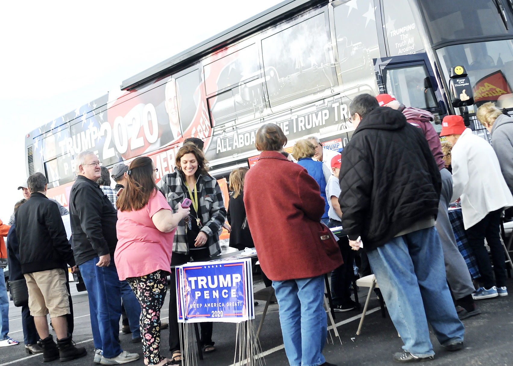‘Trump Train’ comes to town